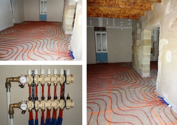 Pose plancher Chauffant Alphacan par un chauffagiste local