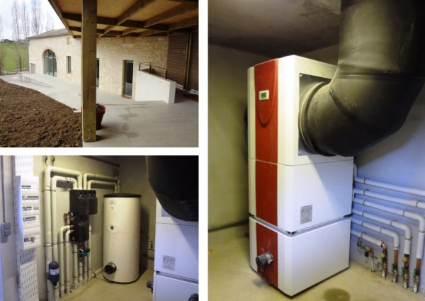 Mise en place pompe à chaleur Dimplex pour le chauffage et le rafraichissement 