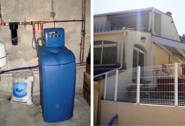 Consultez la chantier : plombier chauffagiste 30 gard et 84 vaucluse - vente installation d'adoucisseur d'eau  permo 30150 sauveterre