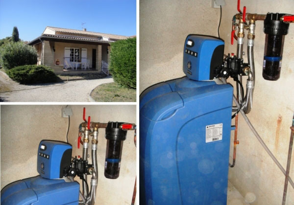 Consultez la chantier : plombier chauffagiste - 30 gard et 84 vaucluse - vente installation d'adoucisseur d'eau  bwt permo à roquemaure