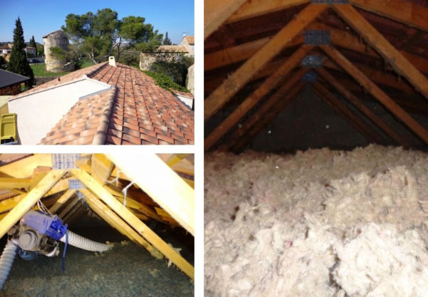eco artisan rge isocombliste 30 gard et 84 vaucluse - complément d'isolation combles perdus rockwool à roquemaure