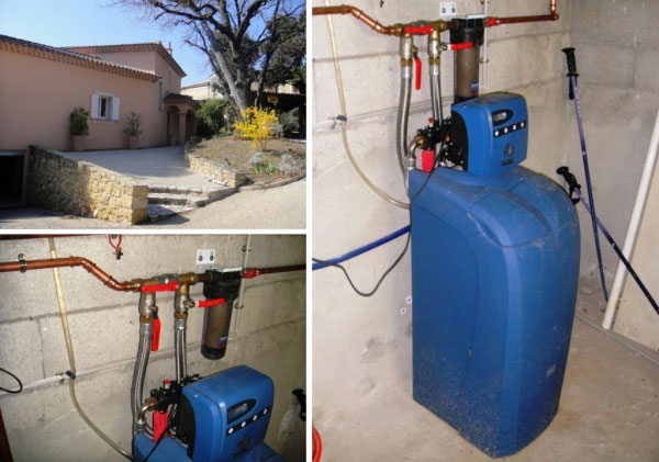 Consultez la chantier : plombier chauffagiste - installateur d'adoucisseur d'eau bwt permo à sauveterre 30 gard - 84 vaucluse