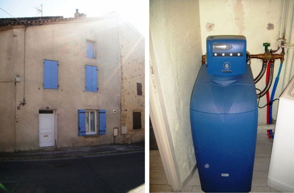 Consultez la chantier : plombier chauffagiste  30 gard et 84 vaucluse - vente  installation d'adoucisseur d'eau bwt permo à roquemaure