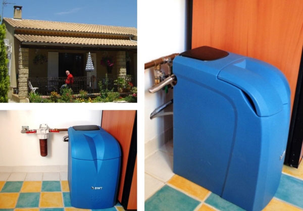 Consultez la chantier : plombier gard 30 - vaucluse 84 - vente installation doucisseur d'eau bwt permo à roquemaure