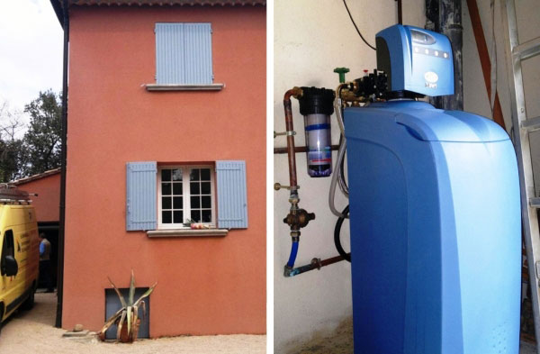 Consultez la chantier : plombier chauffagiste 30 gard et 84 vaucluse - vente installation d'adoucisseur d'eau bwt permo