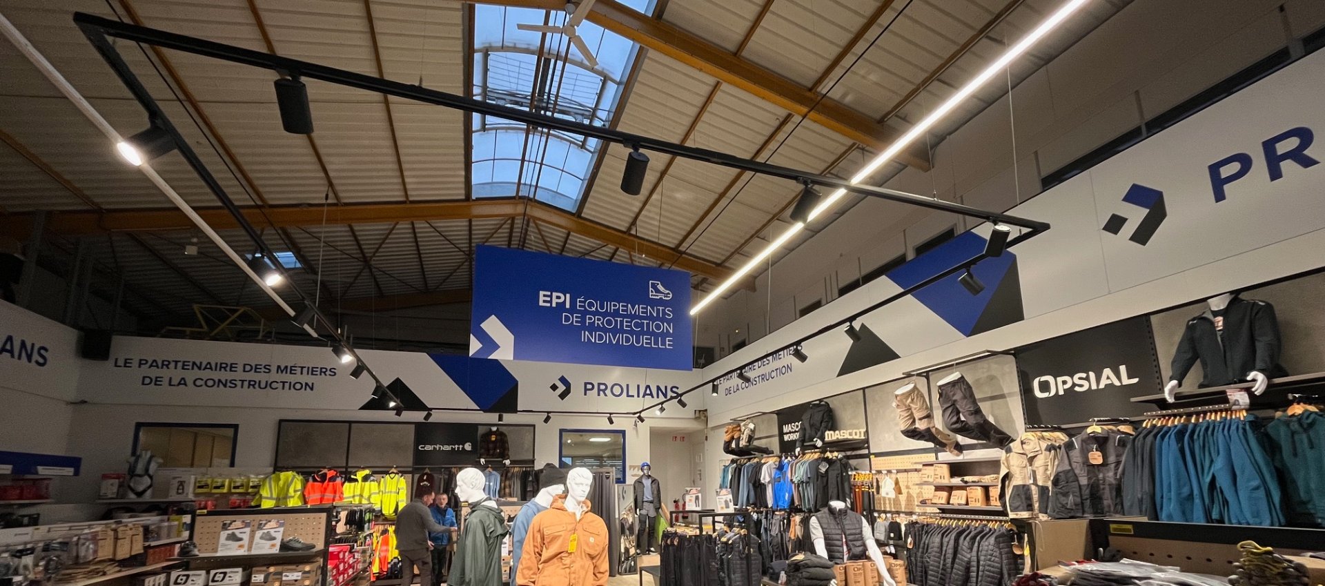 Travaux d'éclairage